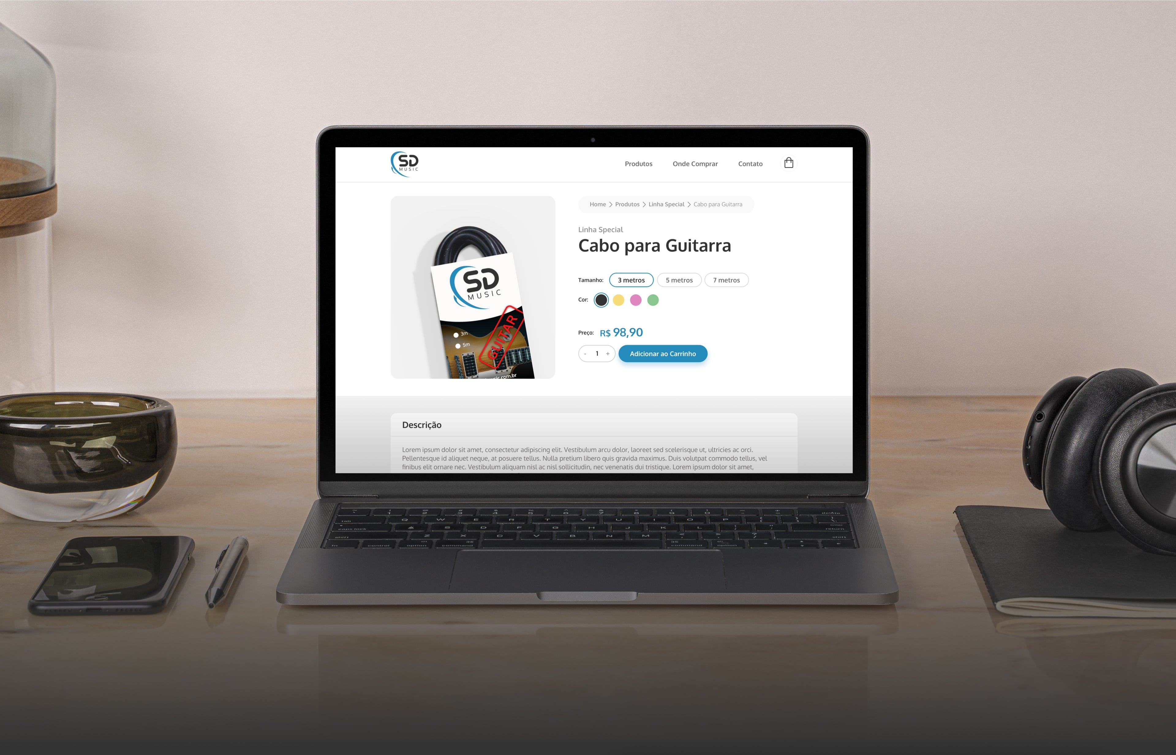 SD Music Website Design 04